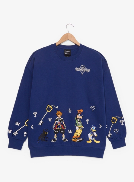 Kingdom Hearts Embroidered Crewneck — BoxLunch Exclusive