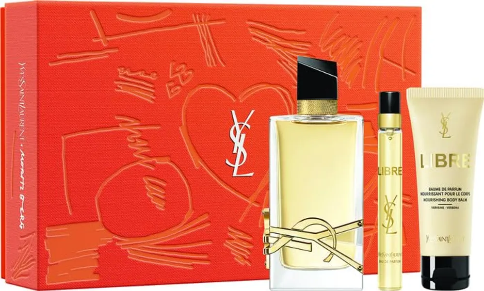 YVES SAINT LAURENT 3-pc Gift set (Eau de parfum 3 fl oz + Lotion 1.7 fl oz + Eau de parfum 0.3 fl oz)