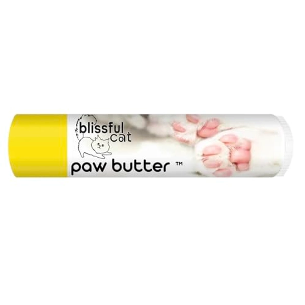 The Blissful Cat Paw Butter, Moisturizer for Dry Paw Pads, Softens and Protects a Rough Paw, Versatile, Lick-Safe Cat Paw Balm, 0.15 oz.