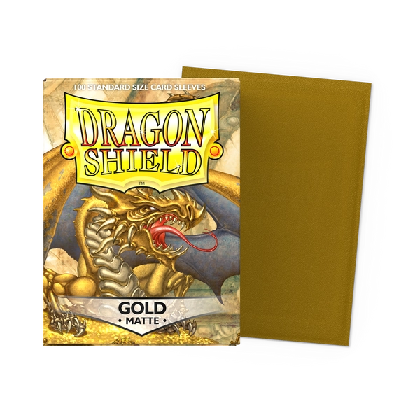 Gold - Matte Sleeves - Standard Size