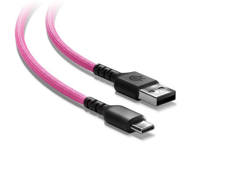 Aerox 3 Super Mesh Cable A to C - Pink - 1.8 m