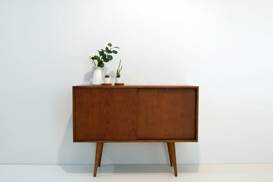 Mid century modern sideboard 120cm