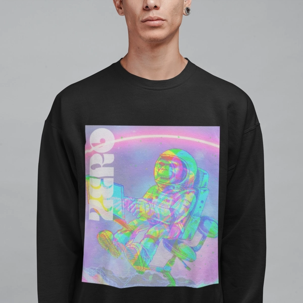 Mens Space Monkey Graphic Sweatshirt