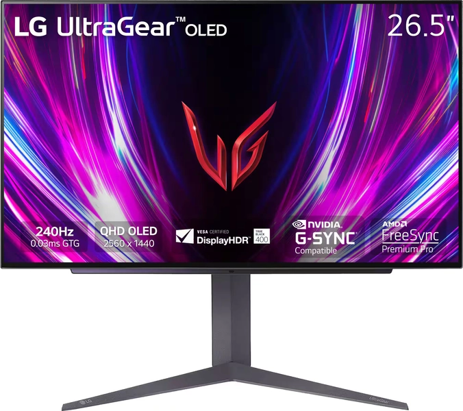 LG - UltraGear 27" OLED 240Hz 0.03ms FreeSync and NVIDIA G-SYNC Compatible Gaming Monitor with HDR400 - Black