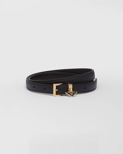 Black Saffiano Belt | PRADA