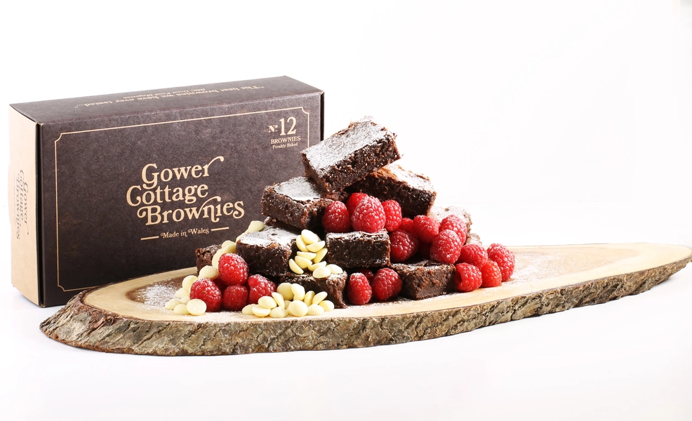Raspberry Ripple Gower Cottage Brownies