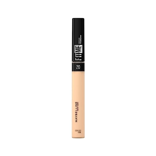 Maybelline New York Fit Me Liquid Concealer Makeup, Natural Coverage, Lightweight, Conceals, Covers Oil-Free, Sand, 1 Count - Sand - 0.23 Fl Oz (Pack of 1)