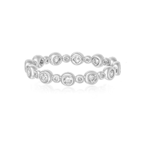 Eternal Ring/18k White Gold & Premium Cubic Zirconia - Medium (US 7)