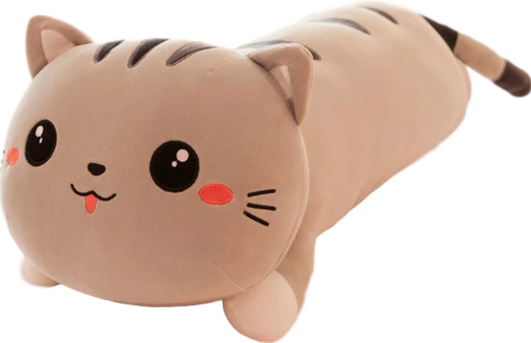 Lengthy Cat Plush - Gray / 35" / 90 cm
