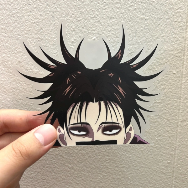 Choso Clear Peeker Sticker | Anime Peeking Decal