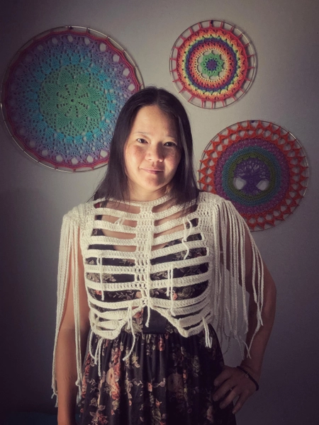 Ribcage Riot Top Crochet Pattern PDF