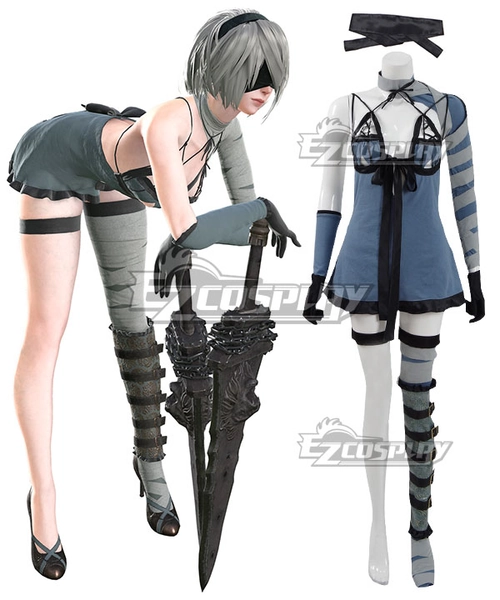 NieR: Automata 2B YoRHa No.2 Type B Dlc Kaine Cosplay Costume