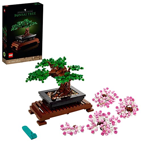 LEGO 10281 Icons Bonsaï, Projet de Bricolage pour Adultes, Arbre pour la Maison, Collection botanique - Unique