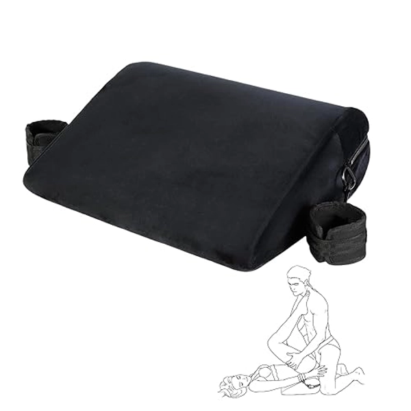 Wedge Sex Pillow with Cuffs