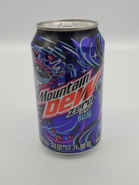 New Full 2024 Mountain Dew Zero Sugar Blue from Korea Mtn Dew Can Foreign Soda