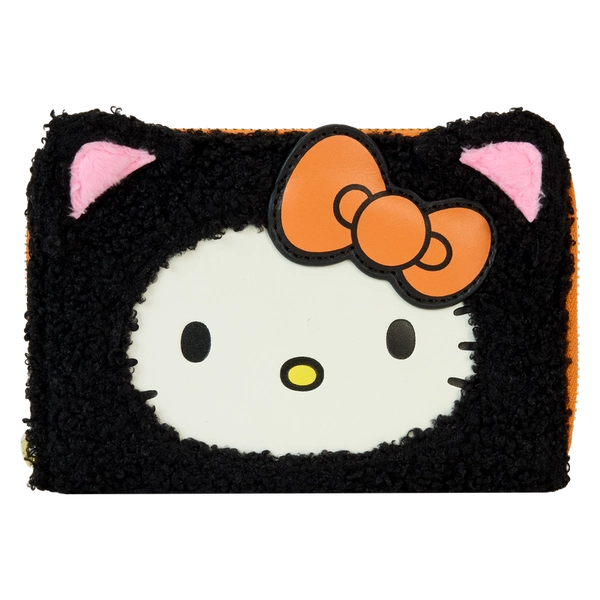 Sanrio Exclusive Hello Kitty Costume Sherpa Glow Zip Around Wallet