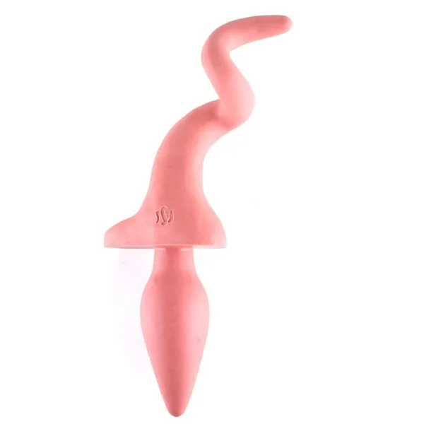 Squeal Fantasy Tail Butt Plug - 4.5'' - Platinum Silicone - Sinnovator - Mature