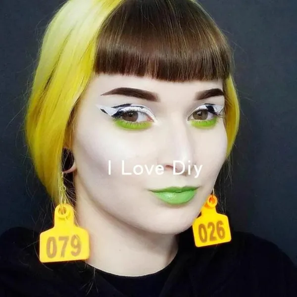 COW TAG Earrings, Fun earrings, Cattle tag earrings, Cattle earrings, Livestock earrings