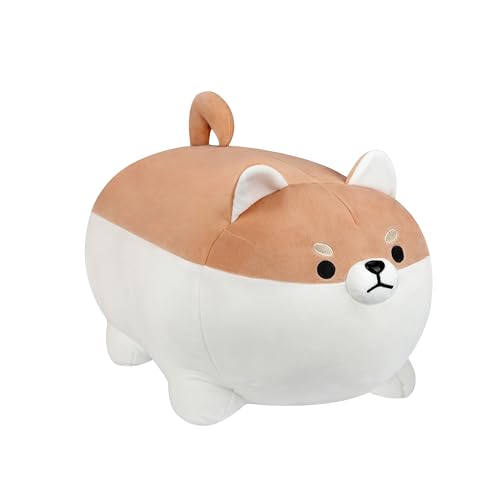 AFAN 15.7“ Kawaii Shiba Inu Dog Plush Pillow Corgi Stuffed Animal Toy Doll Gifts for Valentine, Plush Toy Gifts for Boys Girls (Brown) - Brown - 15.7 inch