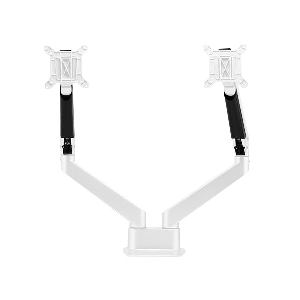 Desky Dual Monitor Arm | White