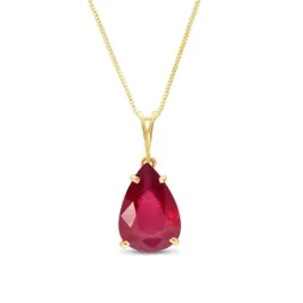 Ruby Alanna Classic Pendant Necklace in 14k Gold