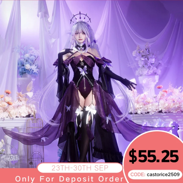 【Pre-sale】Honkai: Star Rail Castorice Bride Fanart Cosplay Costume
