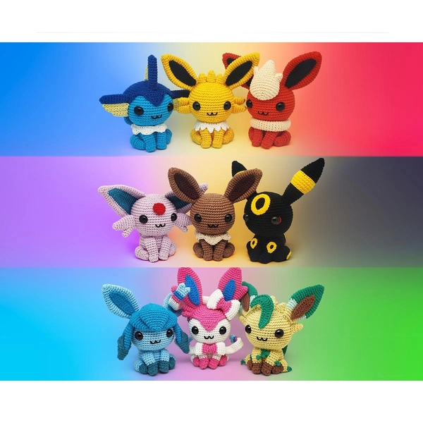 BUNDLE - Elemental Foxes Crochet Pattern Amigurumi VinCrafty PDF File [US Terms]