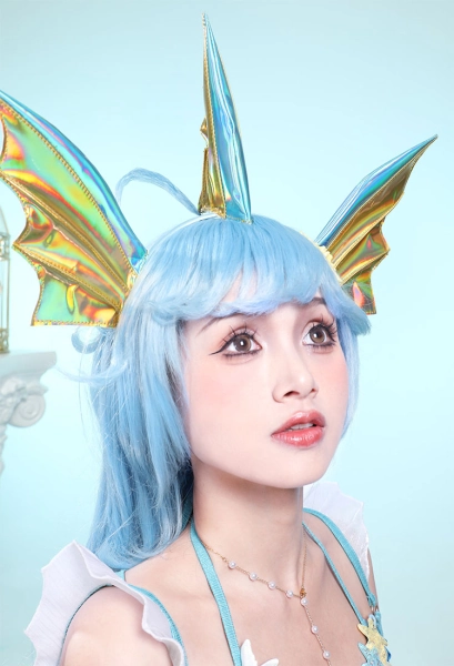 PM Cosplay Accessories Headband and Tail with Pearl Waist Chain