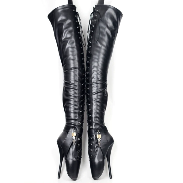 Dominatrix Thigh High Ballet Boots 