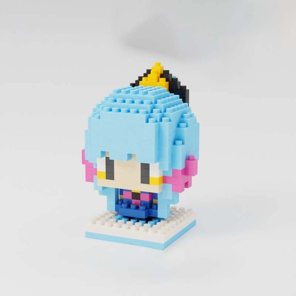Chibi Genshin Impact Figure DIY Building Blocks Genshin Impact Desk Decor - Kamisato Ayaka
