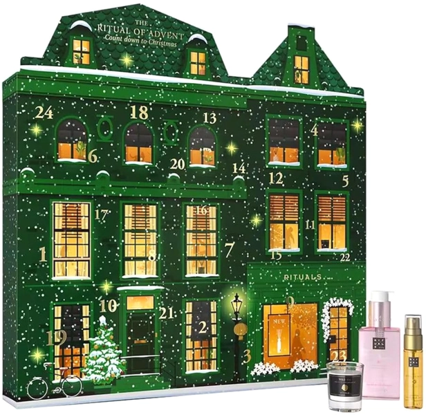 Rituals Beauty Classic Edition Adventskalender 2024 voor dames, cosmetica, adventskalender beauty, 24 geschenken waard € 200, kerstkalender voor dames, adventkalender voor dames