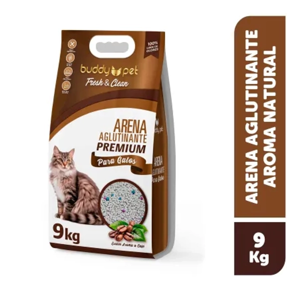 Buddy Pet cat litter 9 kg - Coffee scented