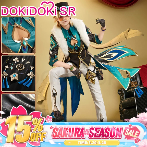 【Partial Size Ready For Ship】DokiDoki-SR Game Honkai: Star Rail Cosplay Aventurine Costume Shajin