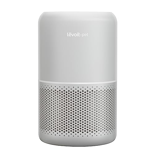 LEVOIT Pet Air Purifiers for Allergies in Home Bedroom, Hepa and Efficient Activated Carbon Filter for Hair Dander Odors, Captures Smoke, Dust, Mold, Pollen, Pet Lock, Sleep Mode, Core P350, Grey - Pet Grey