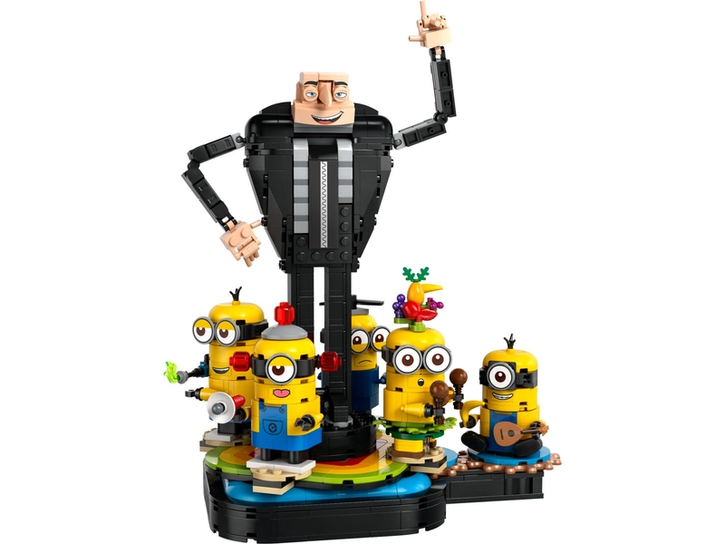 Brick-Built Gru and Minions 75582 | Despicable Me 4 | Buy online at the Official LEGO® Shop US
