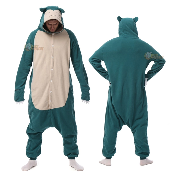 Snorlax Onesie Pajamas Plus Size 