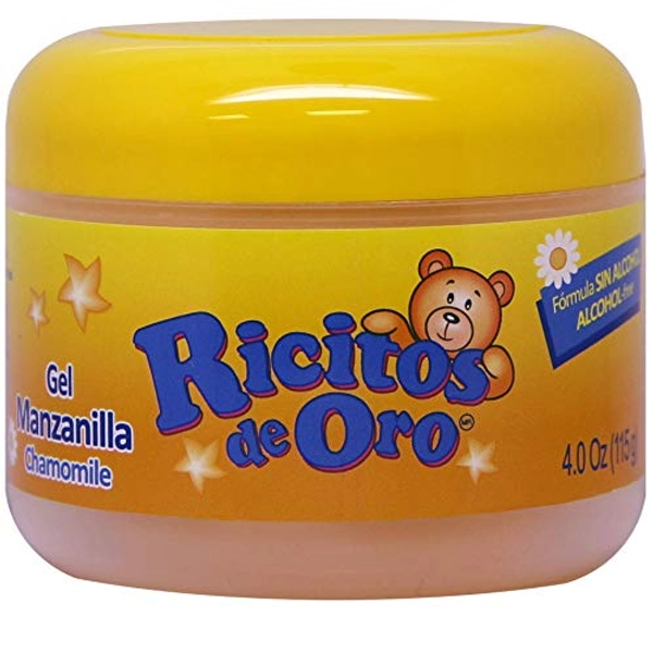 Manzanilla Ricitos de Hair Gel| Alcohol-Free Hair Care Gel for Daily Use, Gentle Gel with Chamomile Extract; 4.0 Ounces