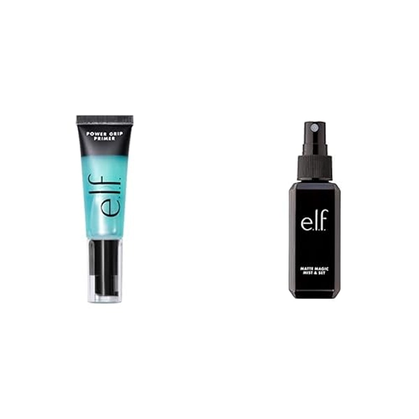 e.l.f. Cosmetics Power Grip Primer (0.811 Fl Oz) + Matte Magic Mist & Set (2.02 Fl Oz)