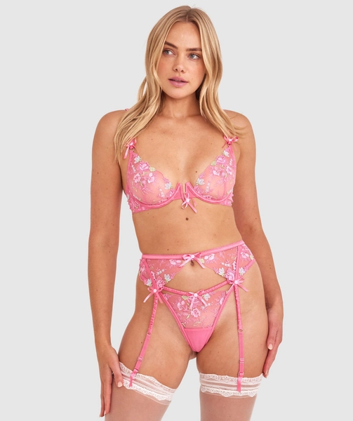 Enchanted Love Like This Suspender - Pink 10