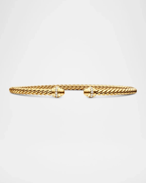 3mm Cablespira Bracelet in 18K Gold