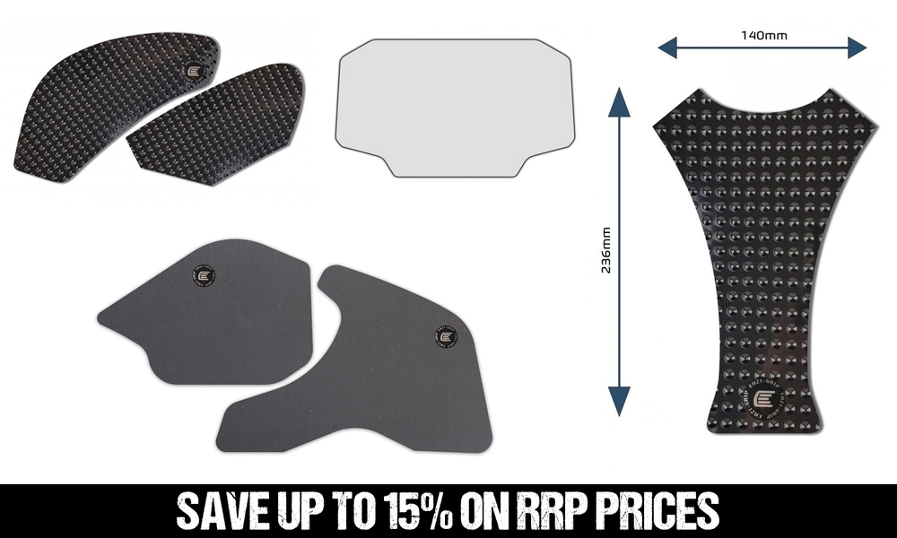 Eazi-Grip Bundle - Kawasaki ZX-6R 2023-2024 - Black - Eazi-Grip & Eazi-Guard