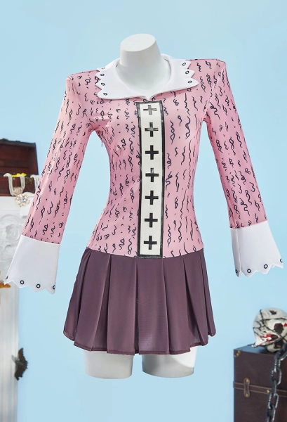 OP Nami Cosplay Costume Pink Doll Collar Dress