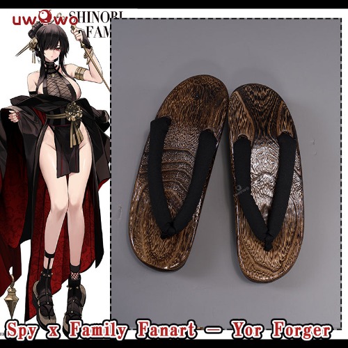 Uwowo Anime Spy x Family Fanart: Yor Forger Shinobi Assassin Cosplay Shoes - 36-38(24cm)