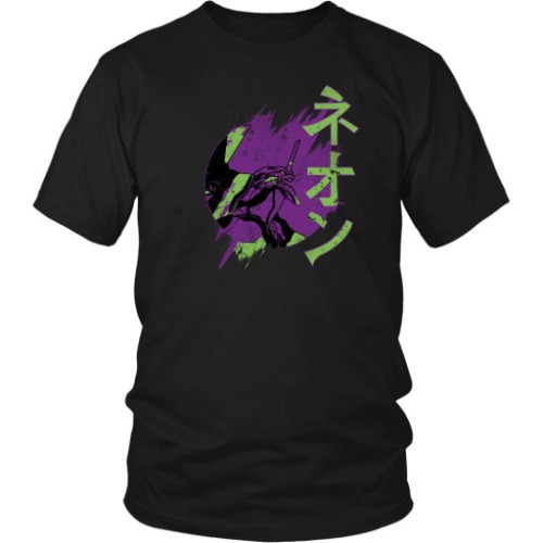 Evangelion Unit 01 Tee NGE NERV T-Shirt - X-Large Black
