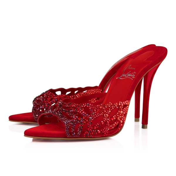 Louboutin Lasera Strass Mule