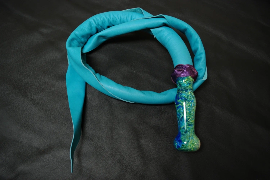 Acrylic Handle Dragon Tail — HOLO Leather