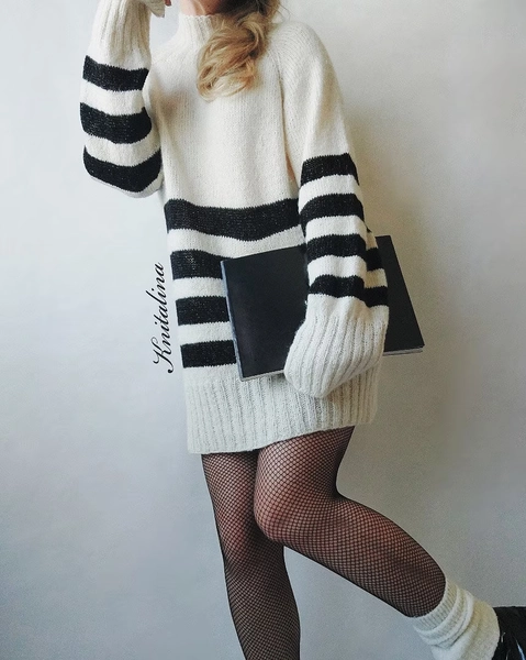 Striped Alpaca Sweater