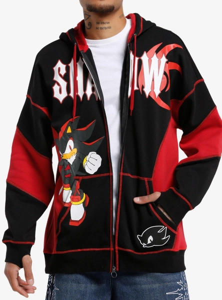 Sonic The Hedgehog Shadow Color-Block Hoodie
