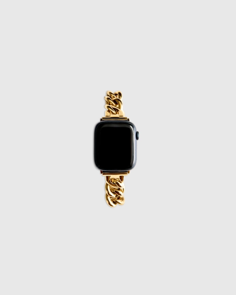 Stainless Steel Bracelet Chain Apple Watch Band - Gold