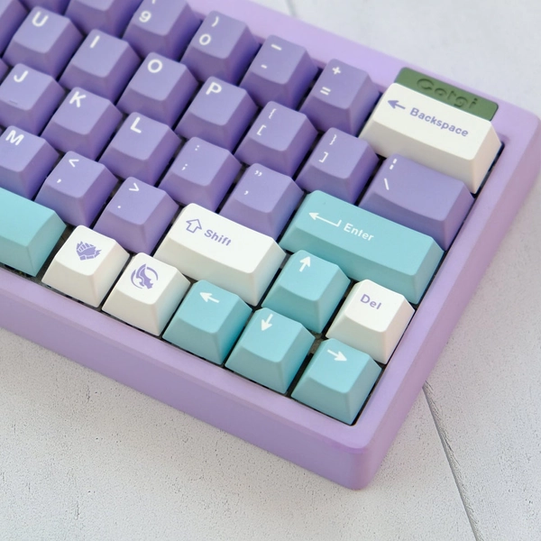 Purple Theme Keycaps | Cherry Profile Keycaps Set |  PBT Material | Keycaps For MX Switch | GMk Clone Artisan Keycap Set